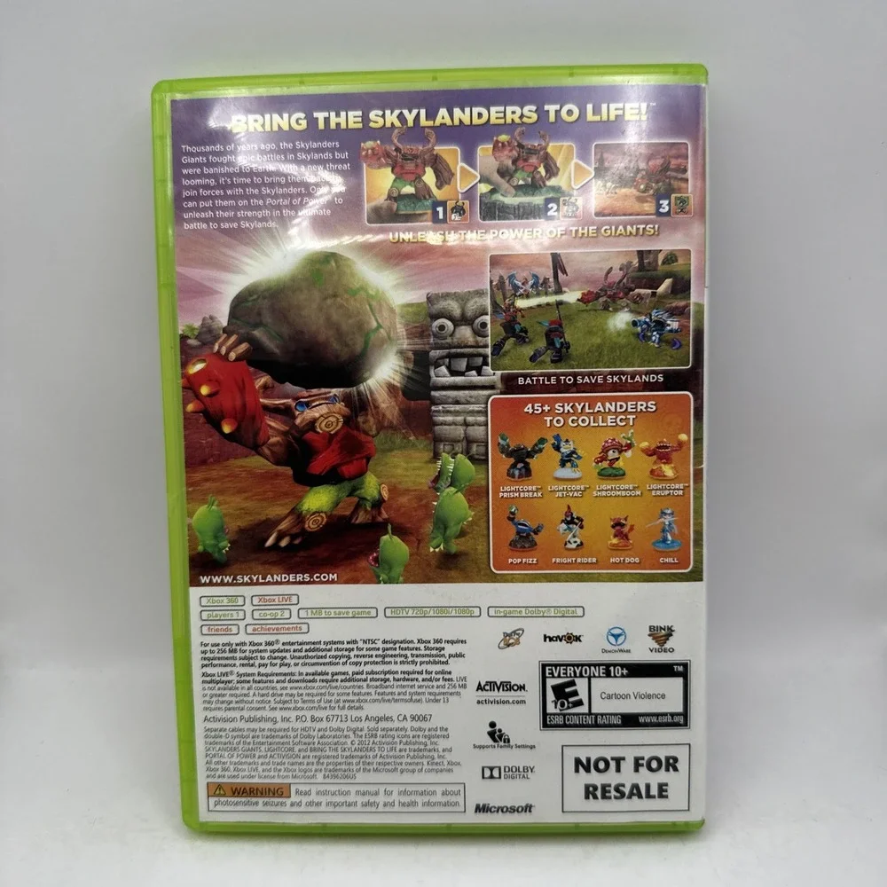 Skylanders Giants Microsoft Xbox 360 Activision